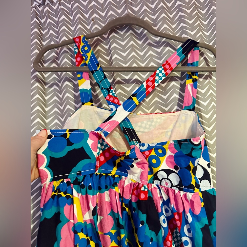 J. Crew | Apron maxi dress in Ratti® kaleidoscope floral, Size 4 - Picture 6 of 8